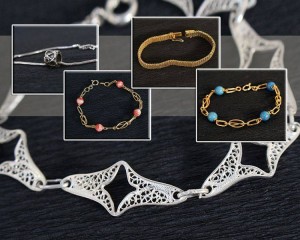 Leilão de Pulseiras em Prata 