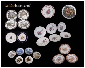 Leilão Online de Pratos em Porcelana (Vista Alegre, Spal, Macau...)