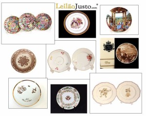 Leilão Online de Pratos em Porcelana