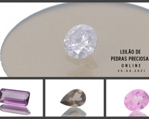 Leilão Online de Pedras Preciosas Abril 2021