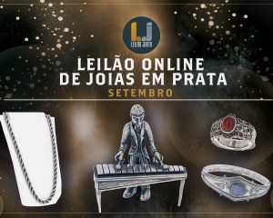 Leilão Online de Joias em PRATA - Setembro de 2021