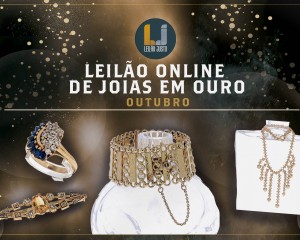 Leilão Online de Joias em OURO de Outubro 2021