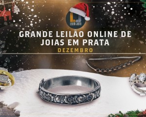 Grande Leilão Online de JOIAS em PRATA de Dezembro de 2021