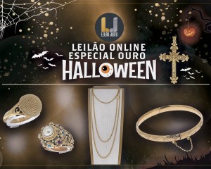 Leilão Online de Jóias em OURO Especial HALLOWEEN 2021