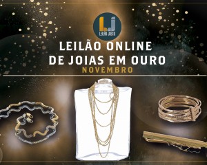 Leilão Online de Joias em OURO de Novembro de 2021