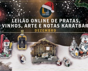 Leilão Online de PRATAS, VINHOS, ARTE & NOTAS KARATBAR - DEZEMBRO 2021