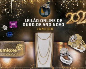 Leilão Online de ANO NOVO 2022 - Joias em OURO, Pedras Preciosas & Acessórios