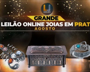 Grande Leilão Online de Joias em PRATA - Agosto 2022