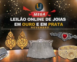 MEGA Leilão Online de Joias em OURO e em PRATA de Novembro de 2022