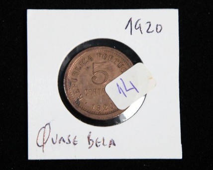 Moeda 5 centavos BRONZE 1920 RARA