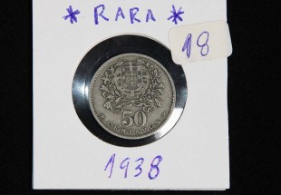 Moeda 50 centavos Alpaca 1938