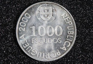 Moeda em PRATA 1000 escudos D. João de Castro