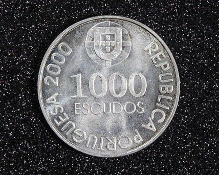 Moeda em PRATA 1000 escudos D. João de Castro