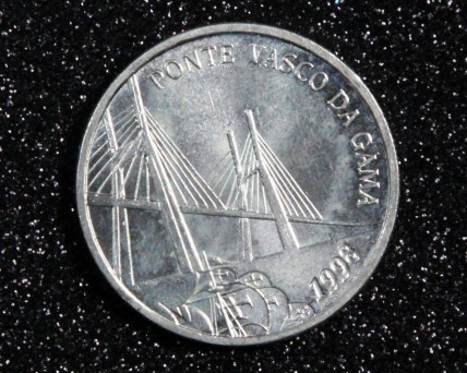 Moeda em PRATA 500$00, Ponte Vasco da Gama 1998