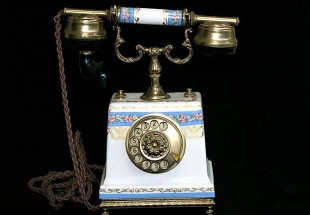 Telefone antigo em porcelana, AC decor PARIS