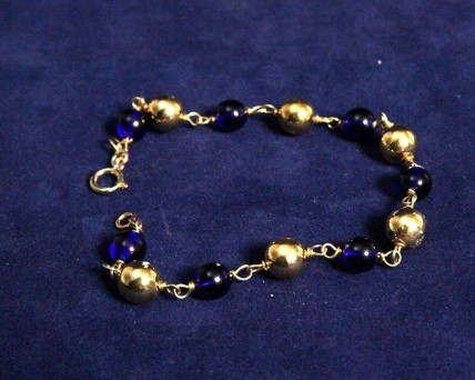 Pulseira de Prata banhada a Ouro