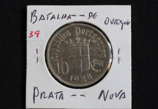 Moeda da Republica Portuguesa em Prata 835 de 10$00 de 1928