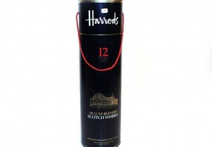 Garrafa de Whisky HARRODS 12 anos, de luxe blended scotch whisky