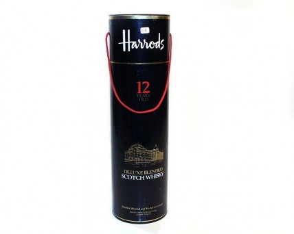 Garrafa de Whisky HARRODS 12 anos, de luxe blended scotch whisky