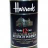 Garrafa de Whisky HARRODS 12 anos, de luxe blended scotch whisky