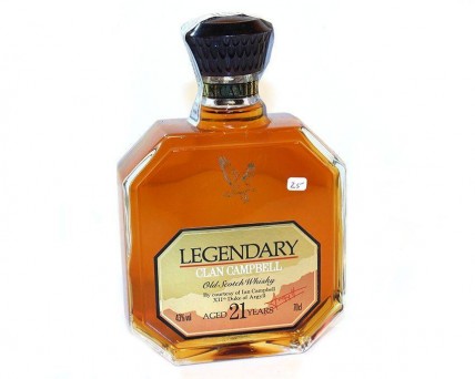 Garrafa de Whisky CLAN CAMPBELL 21 anos