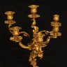 Imponente Candelabro Antigo  EM BRONZE BANHADO A OURO