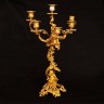 Imponente Candelabro Antigo  EM BRONZE BANHADO A OURO