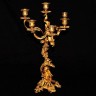 Imponente Candelabro Antigo  EM BRONZE BANHADO A OURO