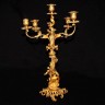 Imponente Candelabro Antigo  EM BRONZE BANHADO A OURO