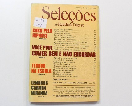 Seleções do Rider's Digest  Dezembro de 1984.