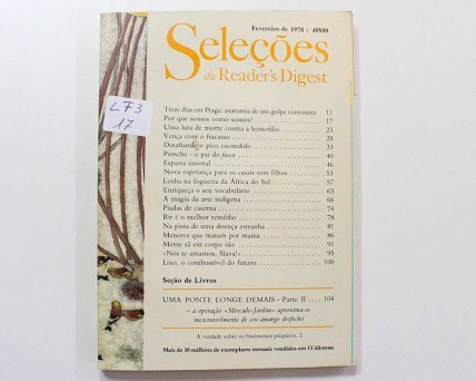 Seleções do Rider's Digest  fevereiro de 1978.