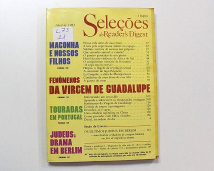 Seleções do Rider's Digest  Abril de 1983.