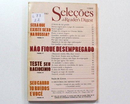 Seleções do Rider's Digest  Fevereirol de 1983