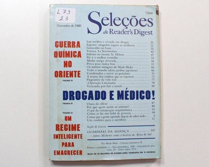 Seleções do Rider's Digest  Novembro  de 1980.