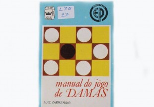 Livro Antigo. MANUAL DO JOGO DE DAMAS.