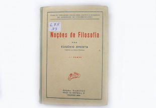 Livro Antigo. NOÇÕES DE FILOSOFIA.