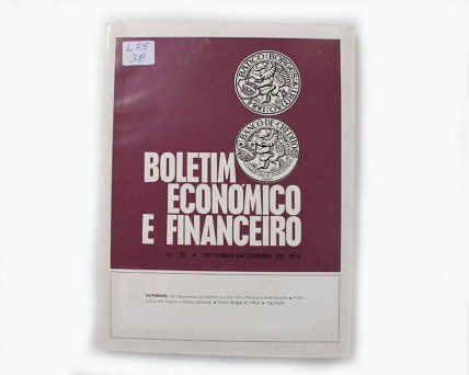 Livro Antigo. BOLETIM ECONÓMICO E FINANCEIRO. BANCO BORGES e IRMÃO.