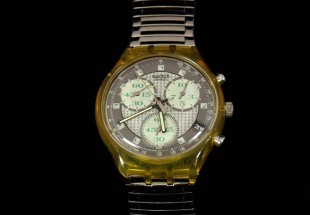 Relogio de pulso Swatch Chrono Swiss made Transparente