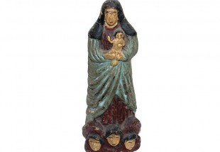 Nossa Senhora da Ajuda em Terracota (Arte Sacra)