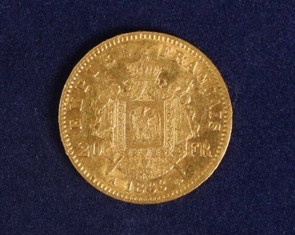 Moeda de OURO Francesa de 20 Francos