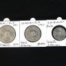 3 Moedas em PRATA 5$ 10$ e 20$ escudos de 1960