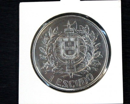 Moeda em PRATA 1$ Escudo de 1910