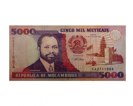 Nota de Cinco Mil Meticais da República de Moçambique