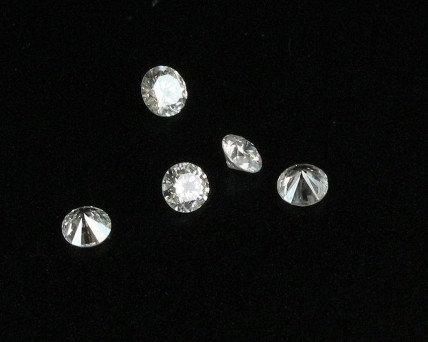 Diamantes Lapidação Brilhante Redondos