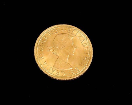 Libra em Ouro Elizabeth II 1963 (22 Quilates)