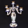 Par de Candelabros em Porcelana da Renomada Marca MYRTUS