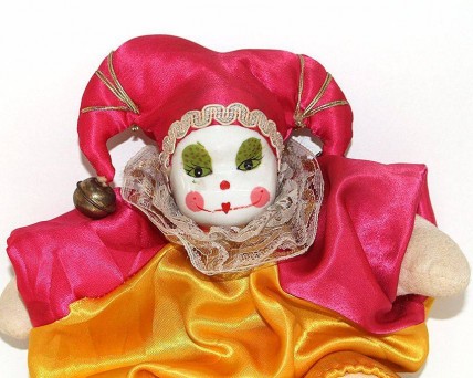 Boneca em Porcelana 'Bobo da Corte'