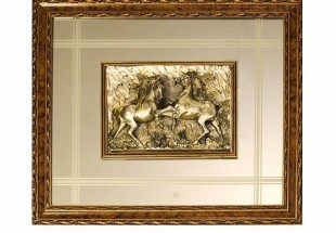 Quadro Espelho Decorativo folheado a Prata de Lei 925