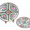 Conjunto de Pratos em Porcelana Chinesa