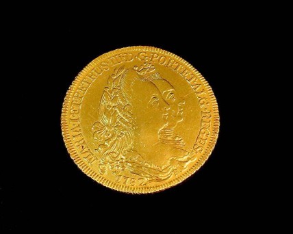 Moeda em Ouro 6400 Réis de 1782